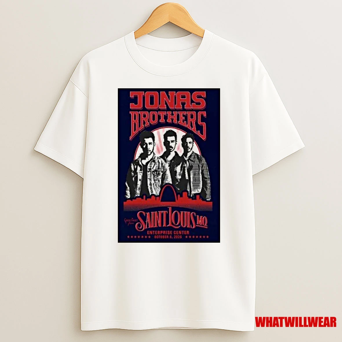 Jonas Brothers Oct 12 2025 Saint Louis Mo Shirts