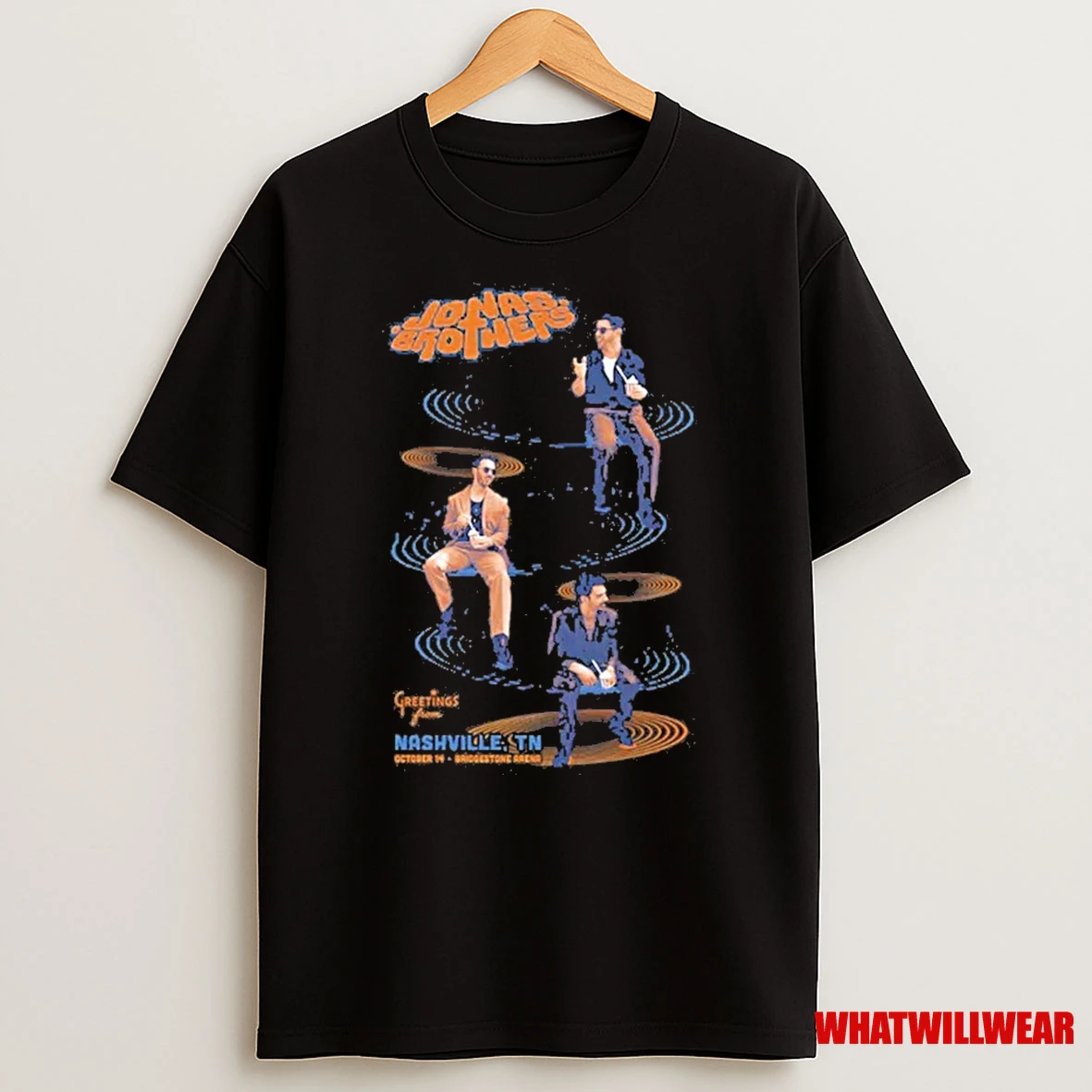Jonas Brothers Oct 14 2025 Bridgestone Arena Nashville Tn Tour Shirts