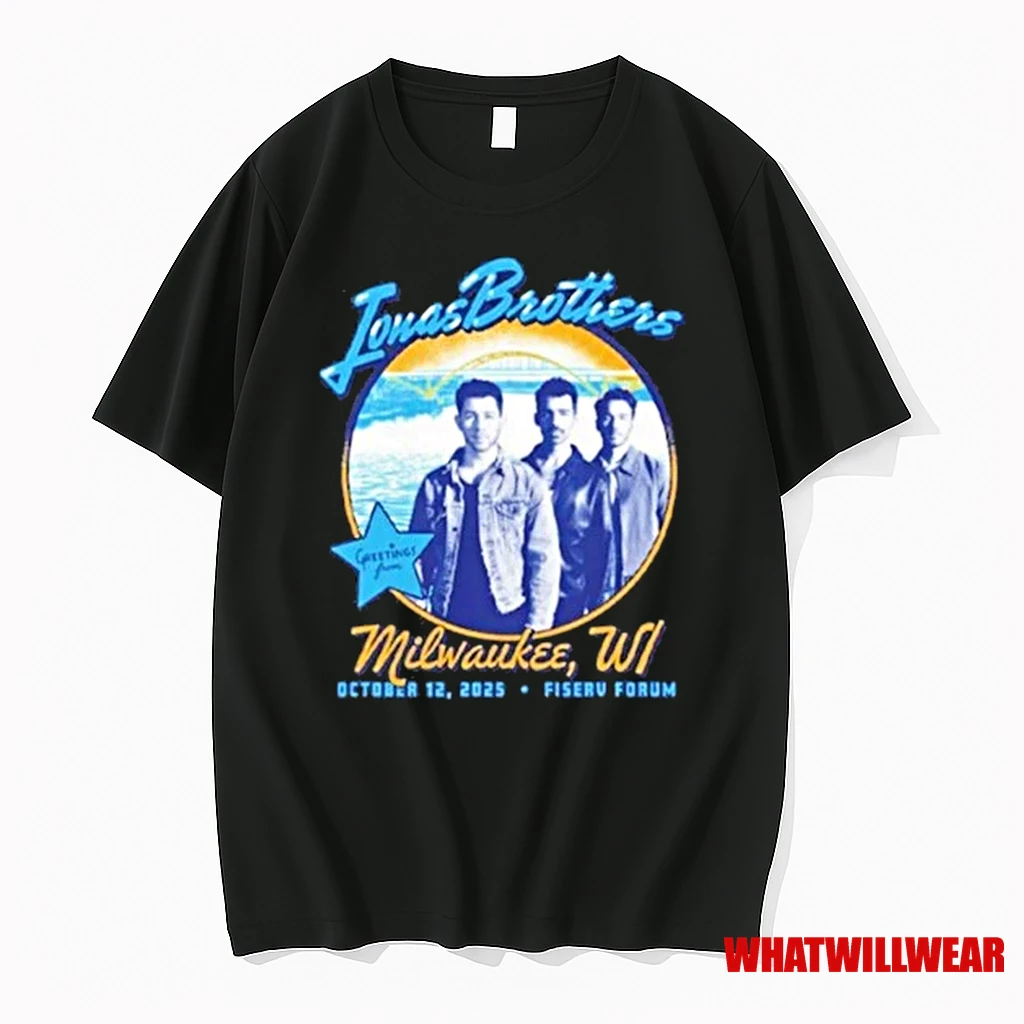 Jonas Brothers October 12 2025 Fiserv Forum Milwaukee Tour Shirts