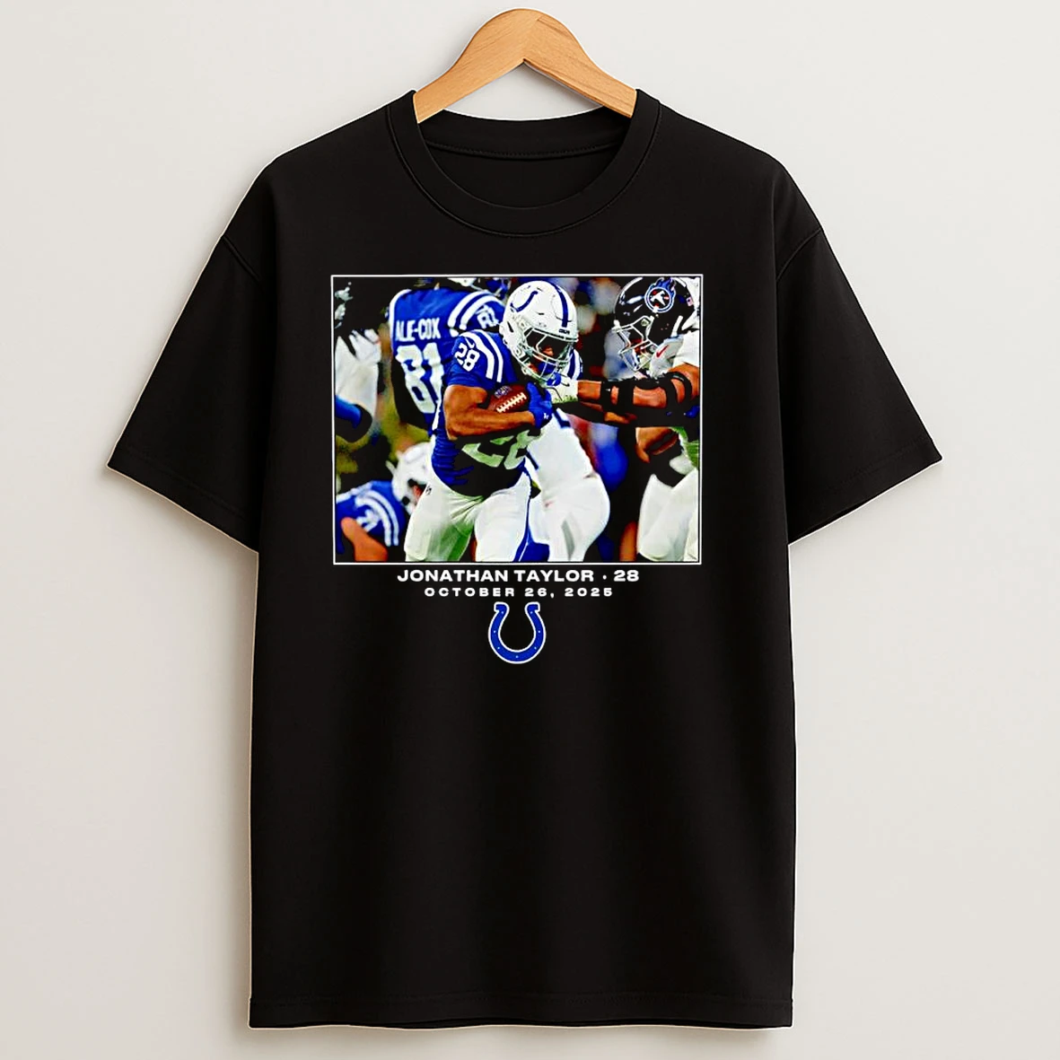 Jonathan Taylor Indianapolis Colts 2025 Nfl Flash Features Week 8 Ornaments T Shirts