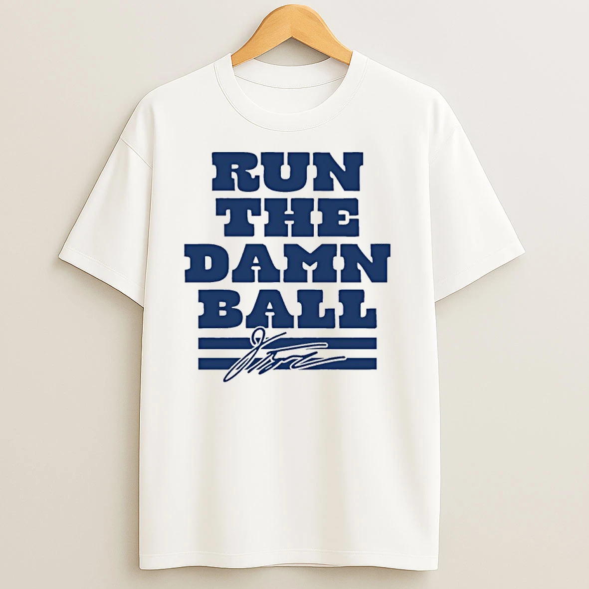 Jonathan Taylor Indianapolis Colts Run The Damn Ball Signature T Shirts
