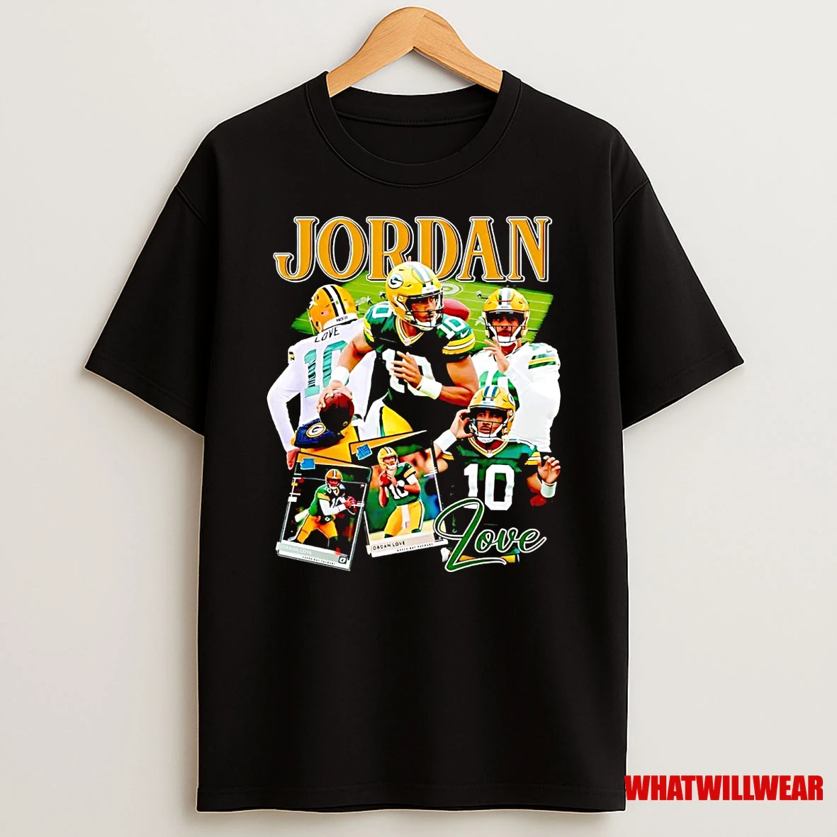 Jordan Love Graphic Collage Packers Shirts