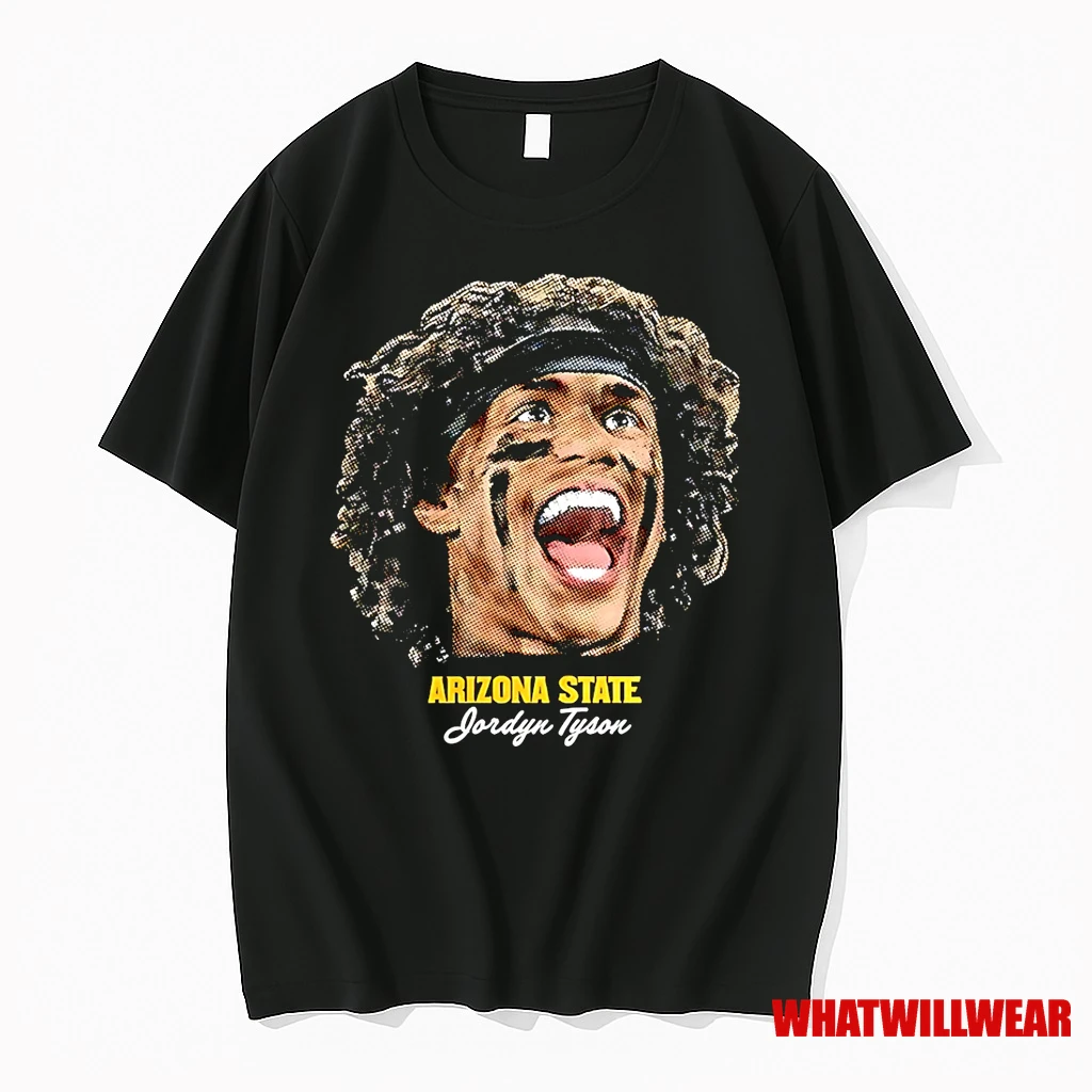 Jordyn Tyson Arizona State Sun Devils Football Big Head Shirts
