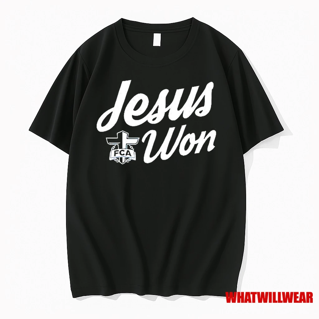 Jordyn Tyson Jesus Won Text Shirts