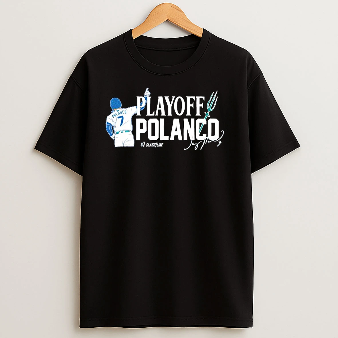 Jorge Polanco 7 Seattle Mariners Mlb Playoff Polanco Signature Ornaments T Shirts