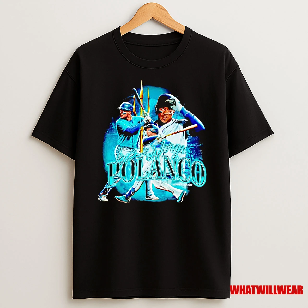 Jorge Polanco Picture Collage Trident Seattle Mariners Shirts