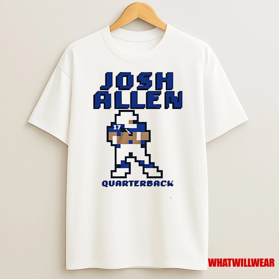 Josh Allen Bufallo Bills Quarterback Retro Baller Shirts