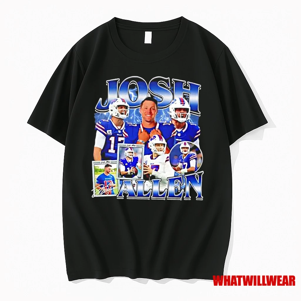 Josh Allen Buffalo Bills Football Cards Graphic Shirts