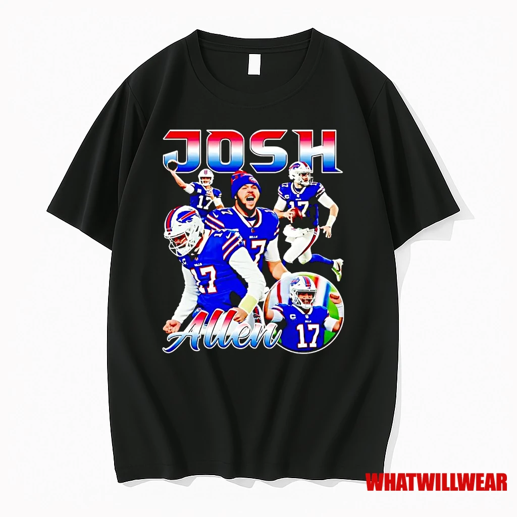 Josh Allen Graphic Collage Bills Shirts