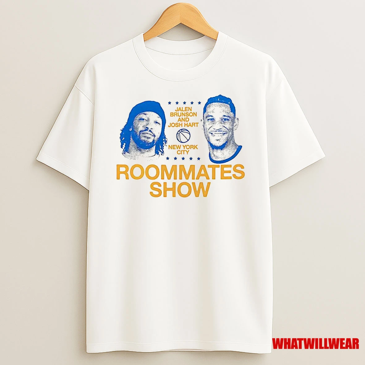 Josh Hart And Jalen Brunson New York Knicks Basket Ball Roommates Show Shirts