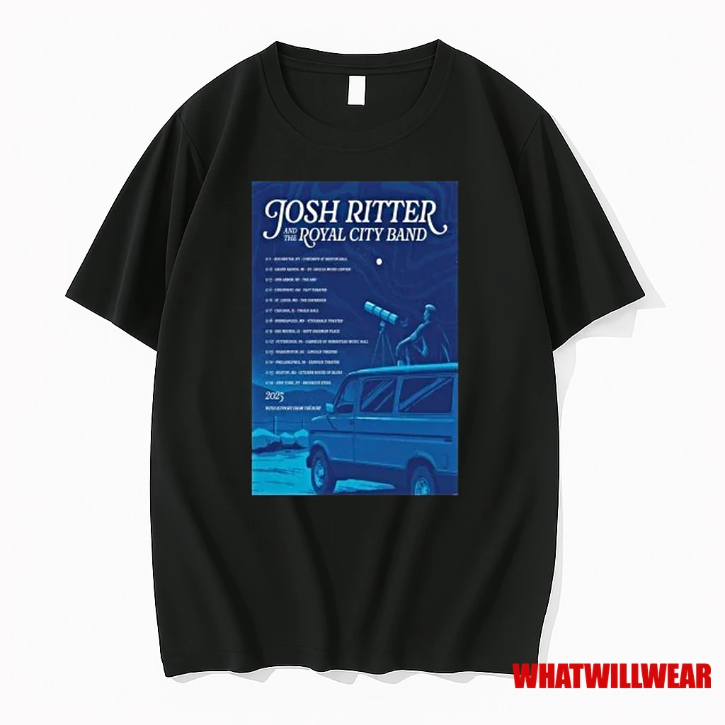 Josh Ritter And The Royal City Band Nov Tour 2025 Shirts