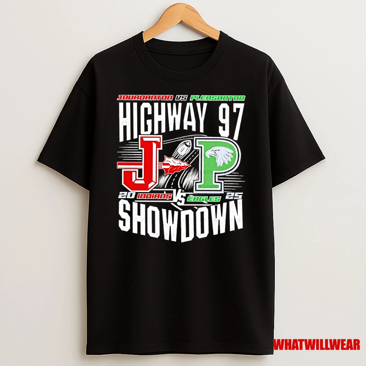 Jourdanton Indians Vs Pleasanton Eagles 2025 Highway 97 Showdown Matchup Shirts