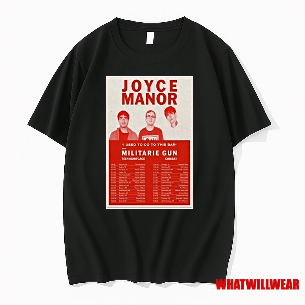 Joyce Manor I Used To Go To This Bar With Militarie Gun Tour 2026 Shirts