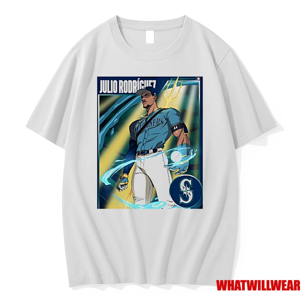 Julio Rodriguez Monsters Come Alive In The Postseason Cartoon Shirts