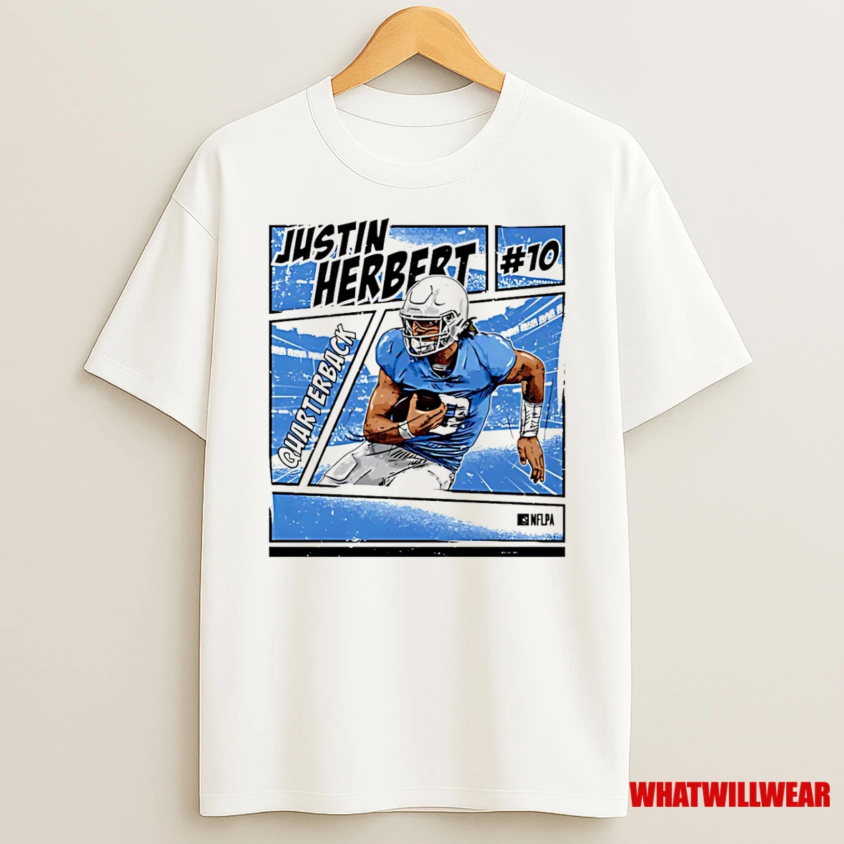Justin Herbert Los Angeles Chargers Comic Shirts