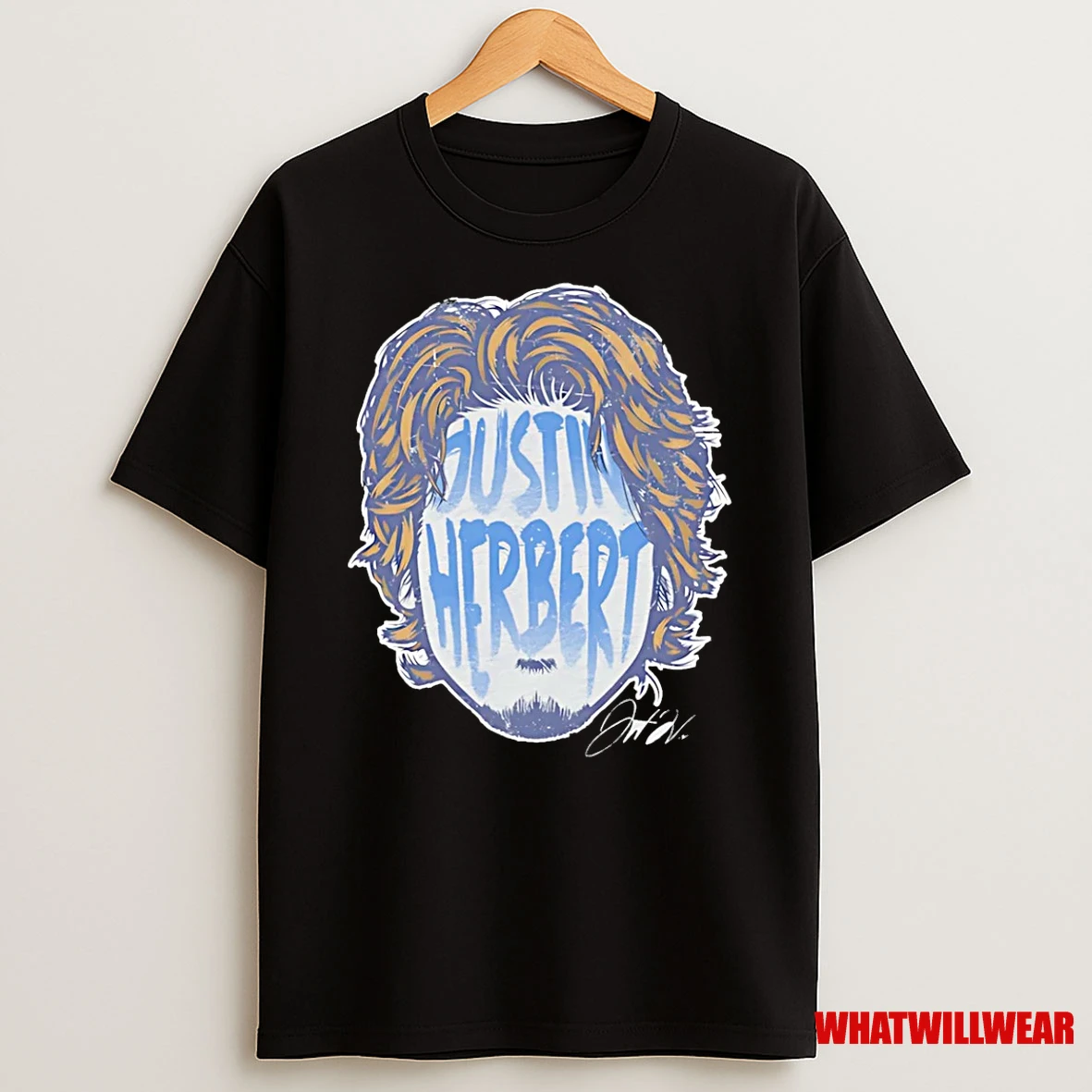 Justin Herbert Los Angeles Chargers Player Silhouette Shirts