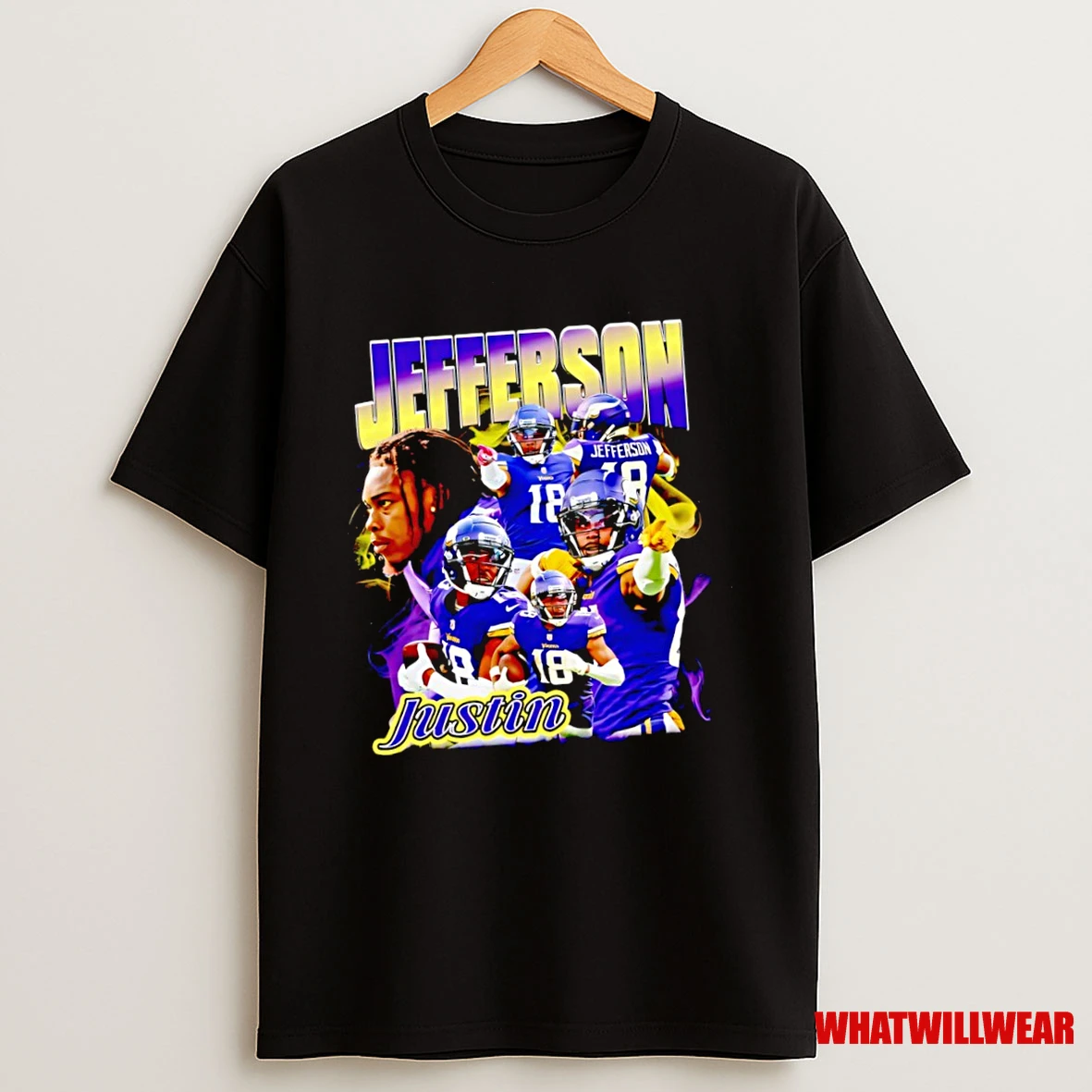 Justin Jefferson Minnesota Vikings Quarterback Logo Shirts