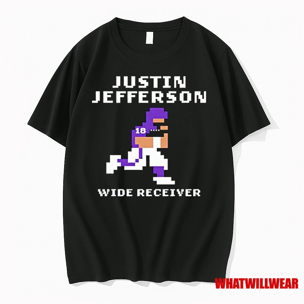 Justin Jefferson Nfl Minnesota Vikings Retro Baller Ornaments Shirts