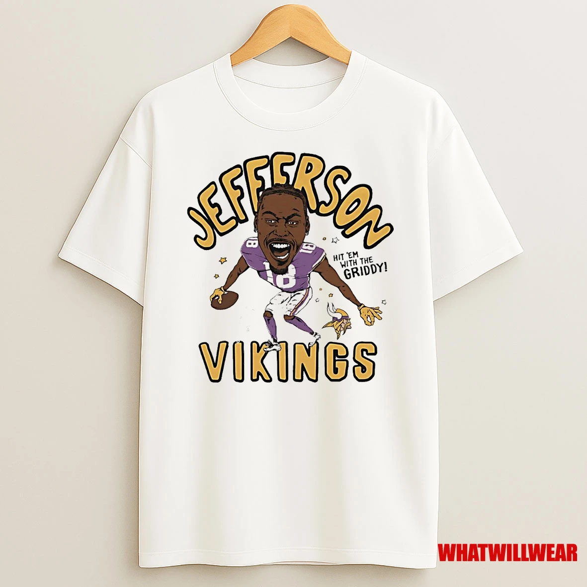 Justin Jefferson Hit Em With The Griddy Vikings Shirts