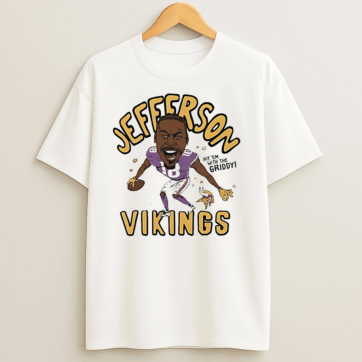 Justin Jefferson Hit Em With The Griddy Vikings T Shirts