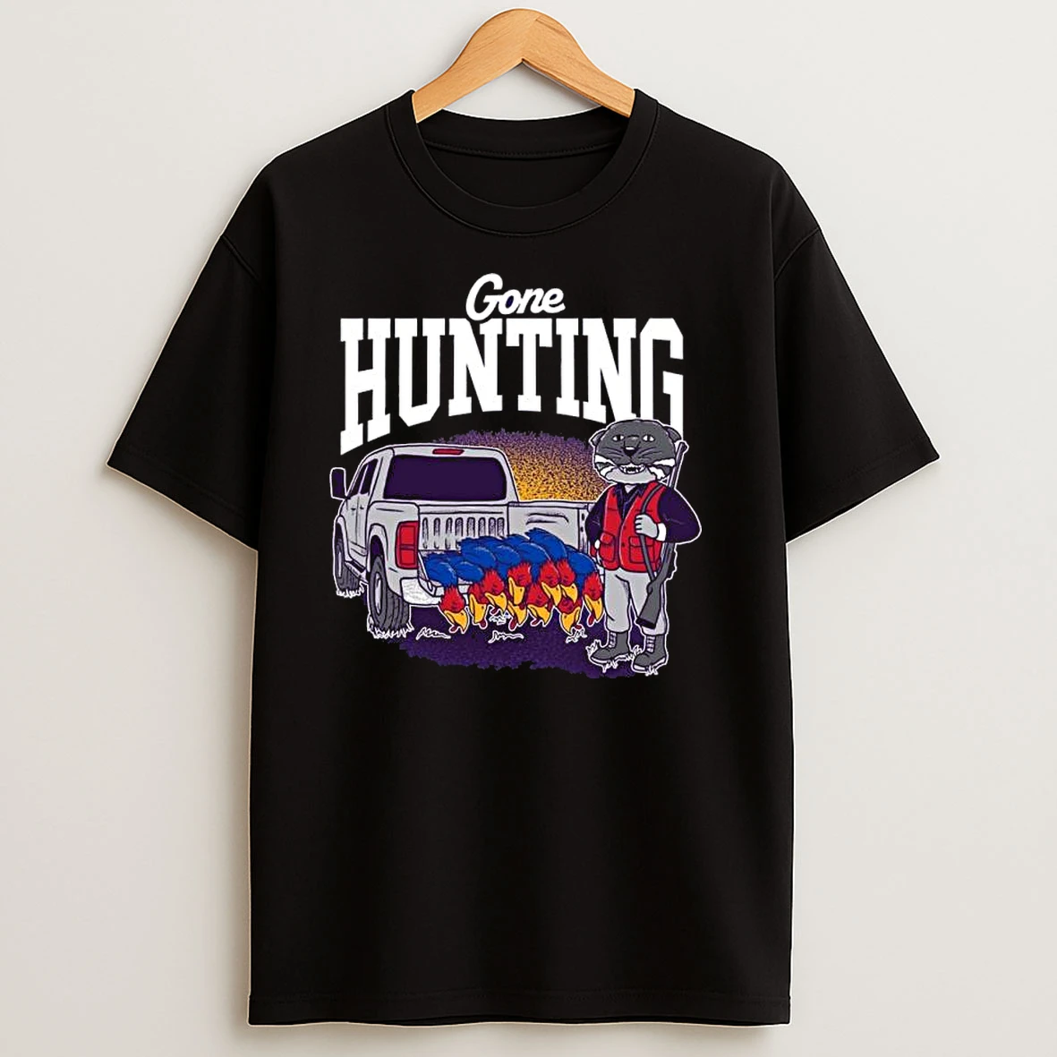 K State Wildcats Gone Hunting Ku T Shirts