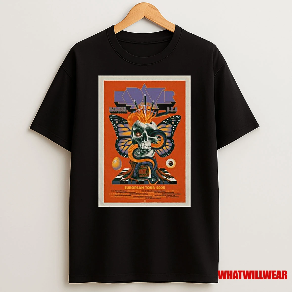 Kadavar Slomosa O R B Tour European 2025 Shirts