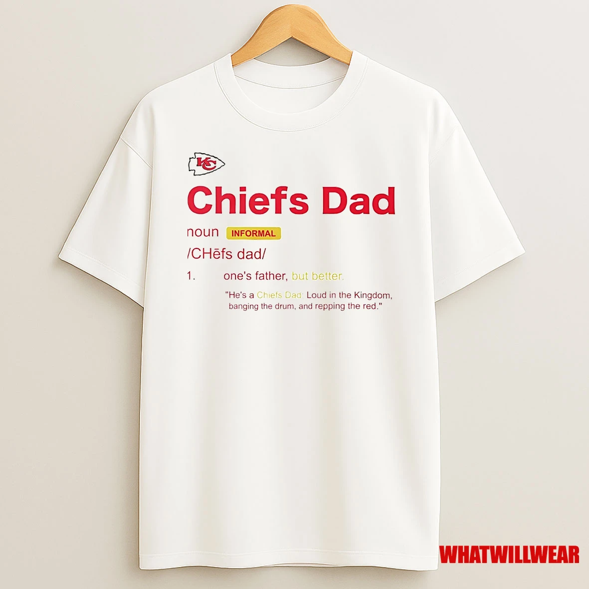 Kansas City Chiefs Dad Definition Meaning Shirts