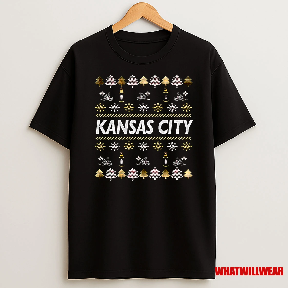 Kansas City Chiefs Football Helmet Merry Christmas Shirts