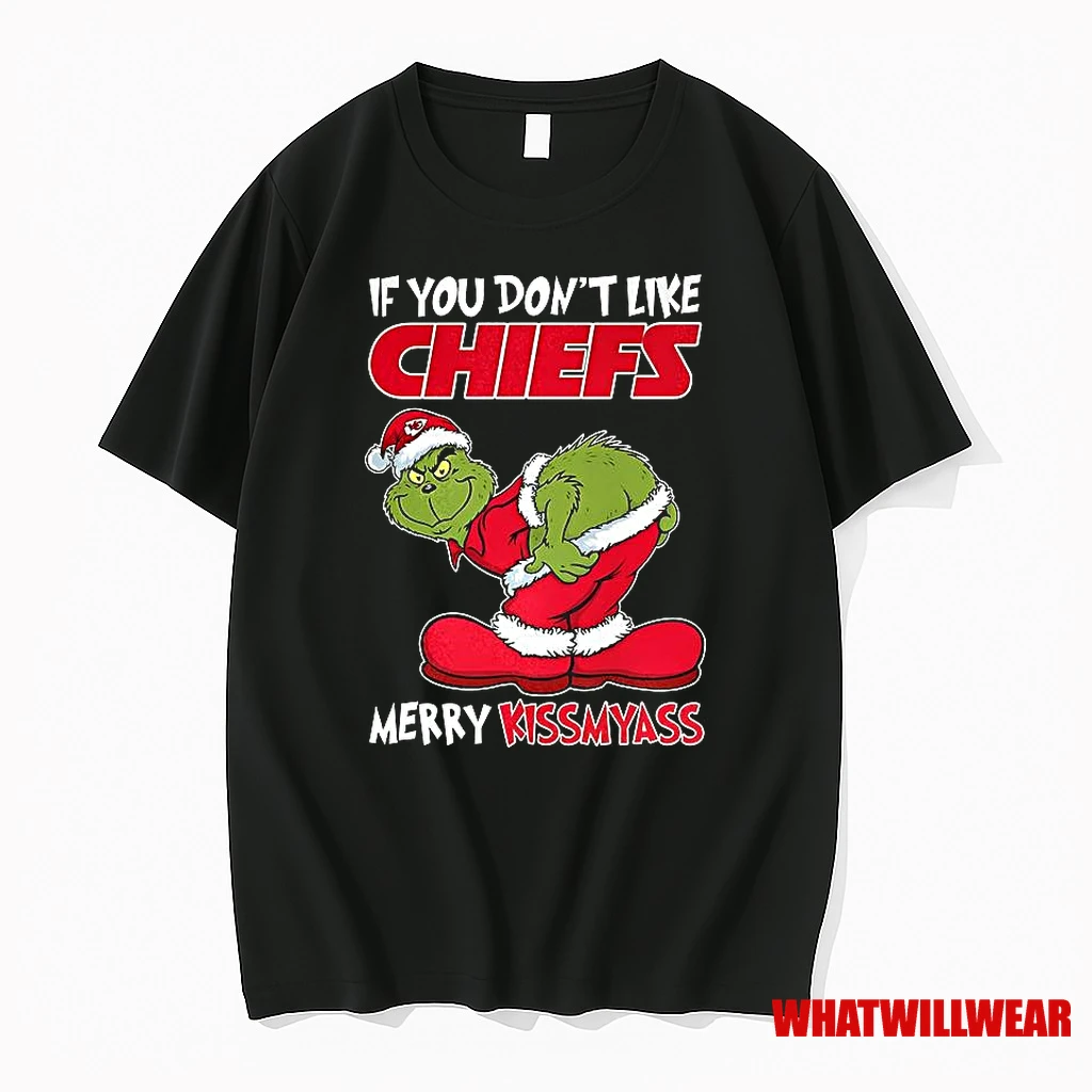 Kansas City Chiefs Grinch If You Dont Like Chiefs Merry Krissmyass Funny Christmas Shirts
