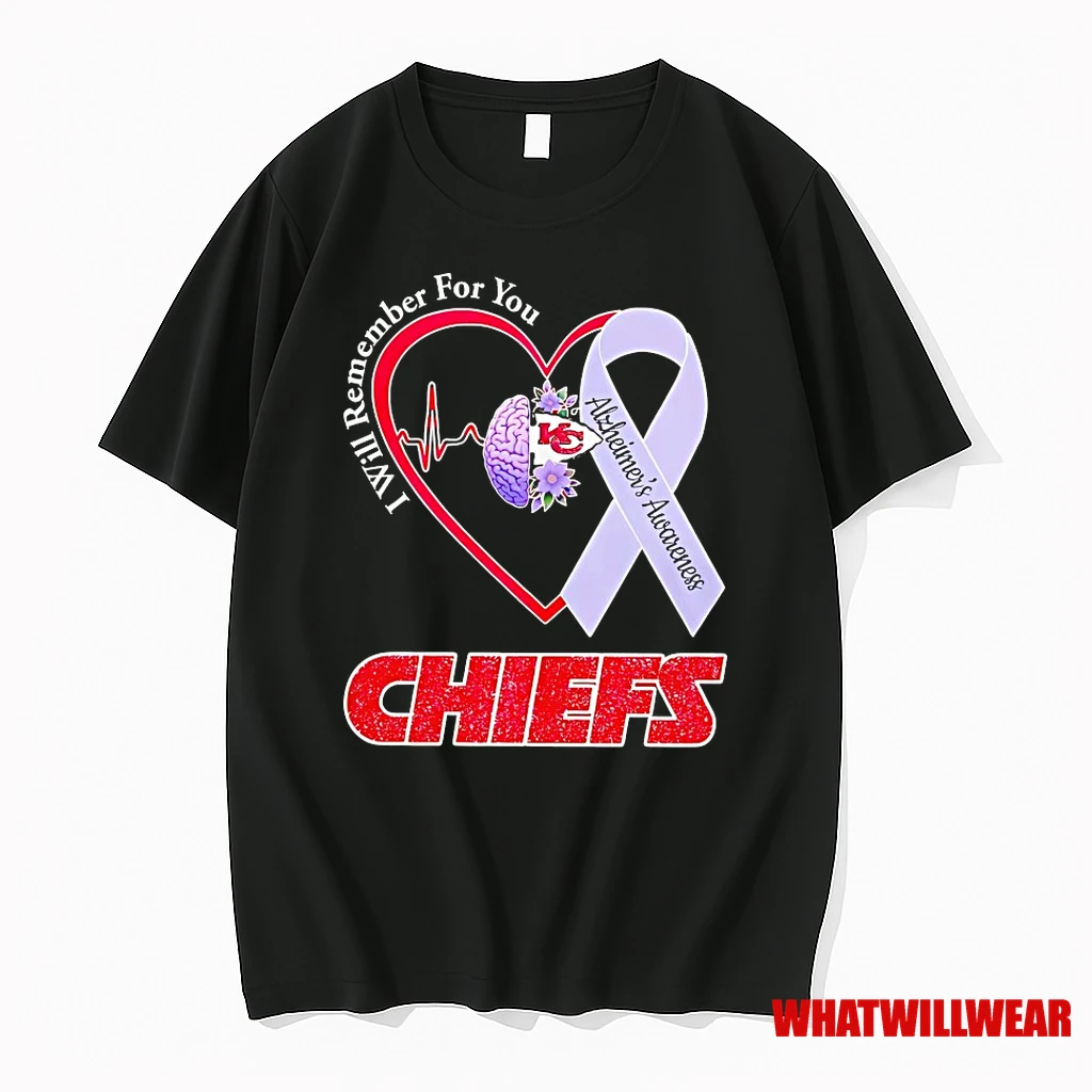 Kansas City Chiefs I Will Remember For You Alzheimers Awareness Shirts