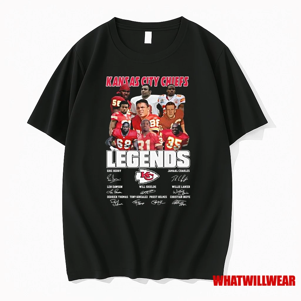 Kansas City Chiefs Legends Players Signatures 2025 Shirts