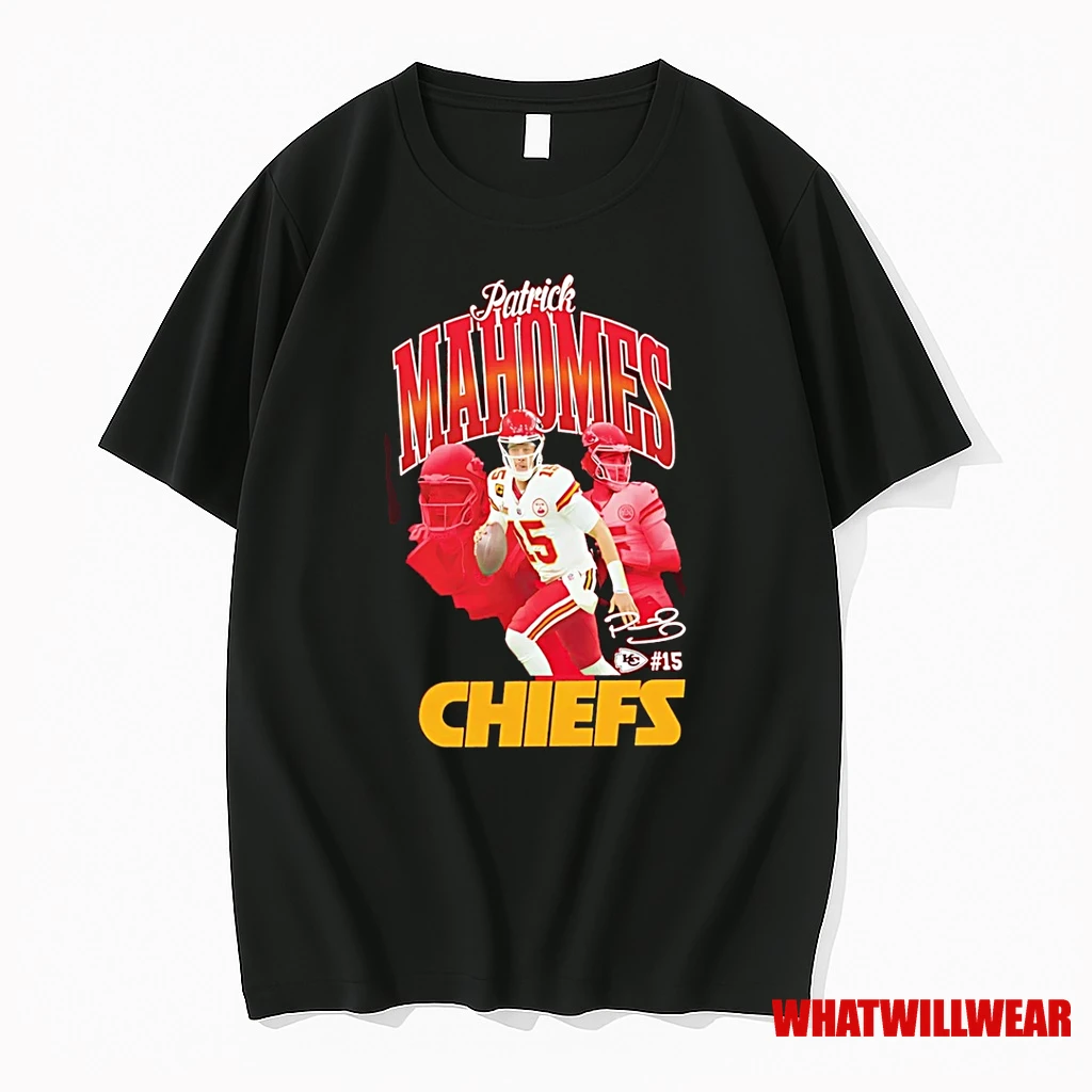 Kansas City Chiefs Patrick Mahomes Triple Pic Signature Shirts