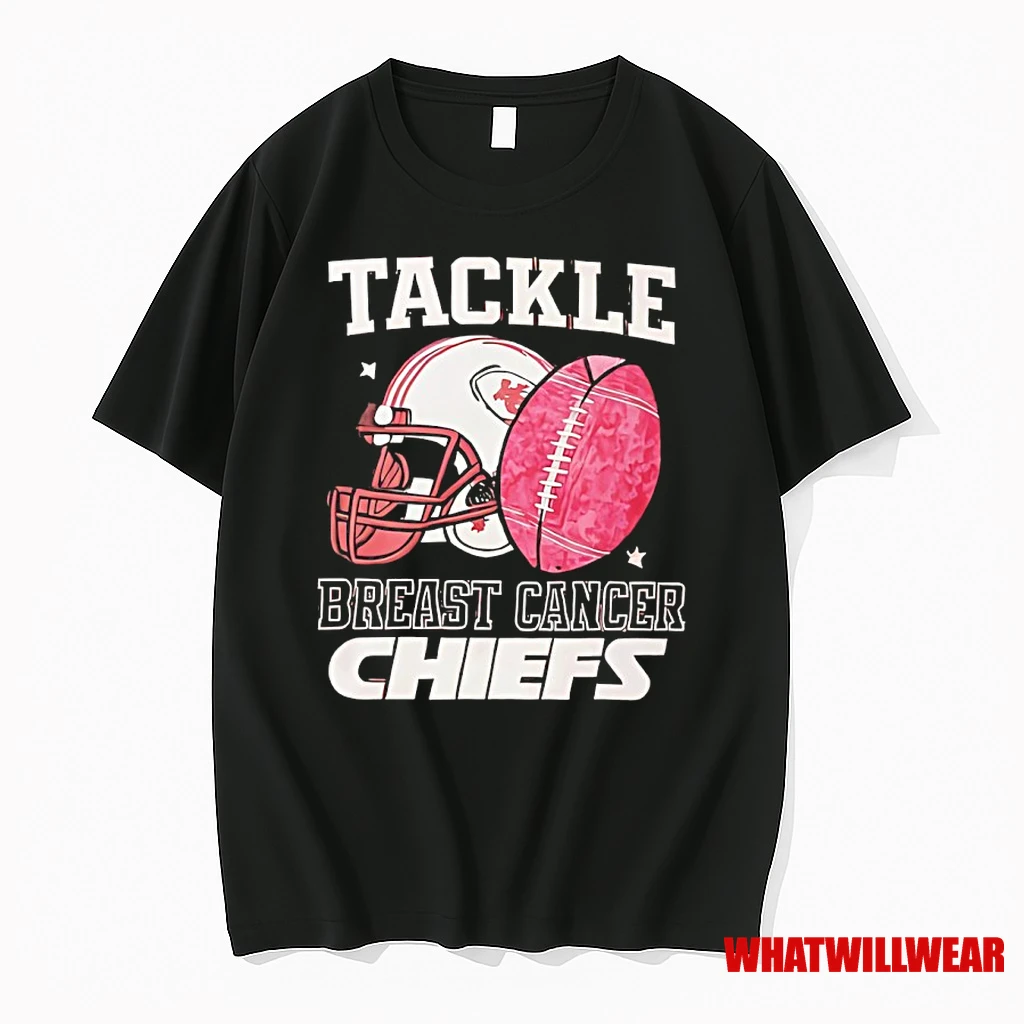 Kansas City Chiefs Tackle Breast Cancer Chiefs Helmet Shirts