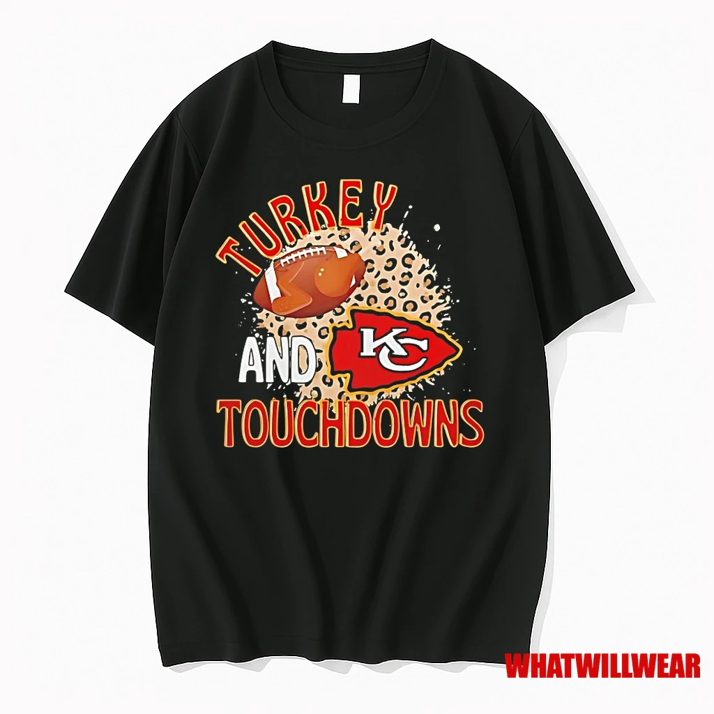 Kansas City Chiefs Turkey And Touchdowns Shirts