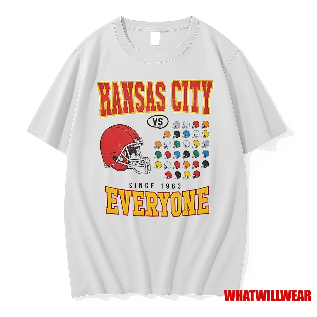 Kansas City Chiefs Vs Everyone Football Helmet Since 1963 Shirts