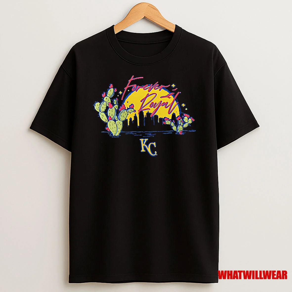 Kansas City Royals Forever Royal Cactus City Skyline Shirts