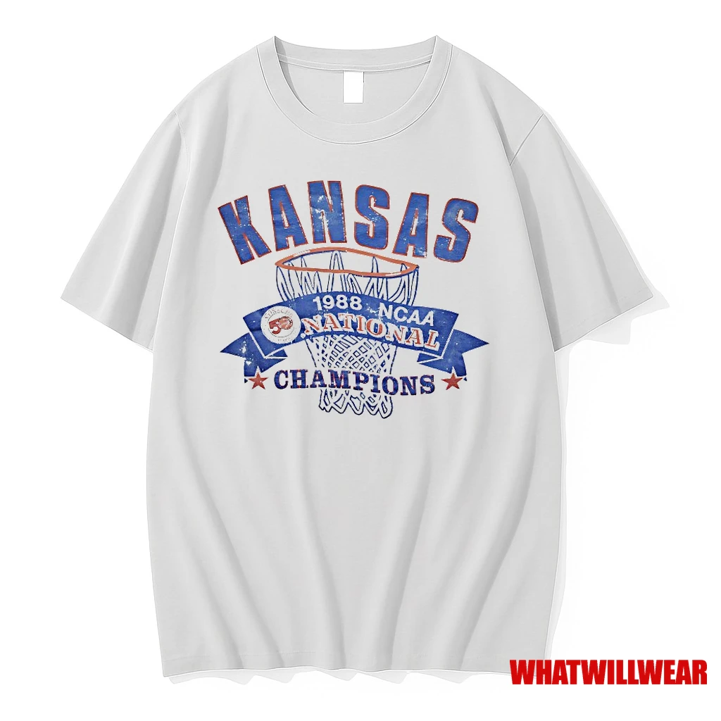 Kansas Jayhawks 1988 Ncaa National Champions Vintage Shirts