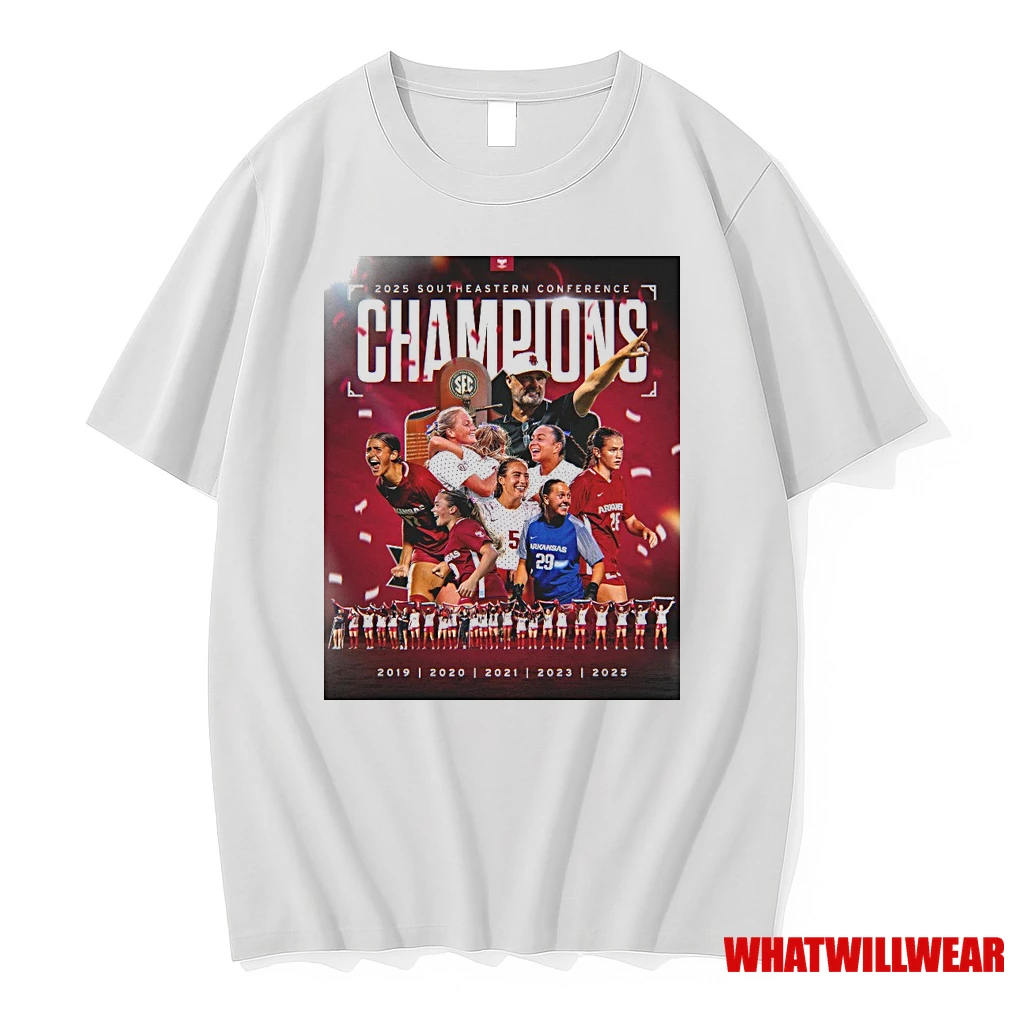 Kc3aczvg Razorback Soccer 2025 Southeastern Conference Champions 2019 2025a Shirts