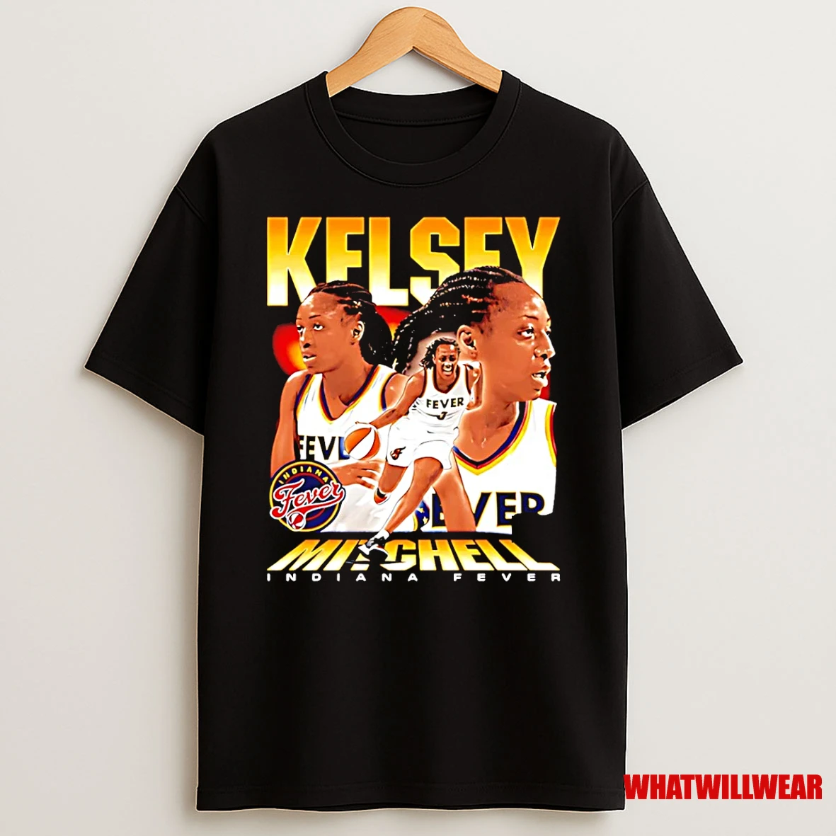 Kelsey Mitchell Indiana Fever Player Collage Shirts