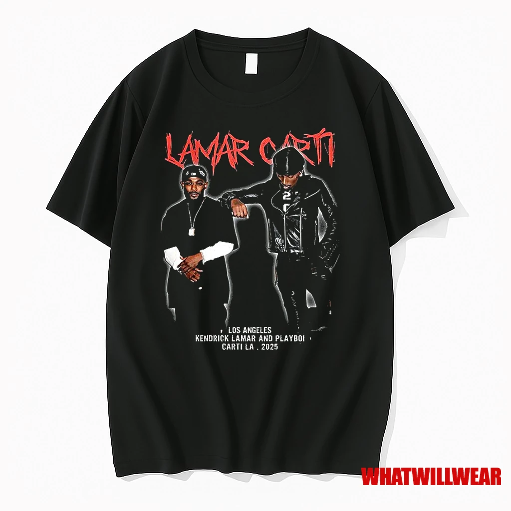 Kendrick Lamar And Playboi Carti Los Angeles 2025 Shirts