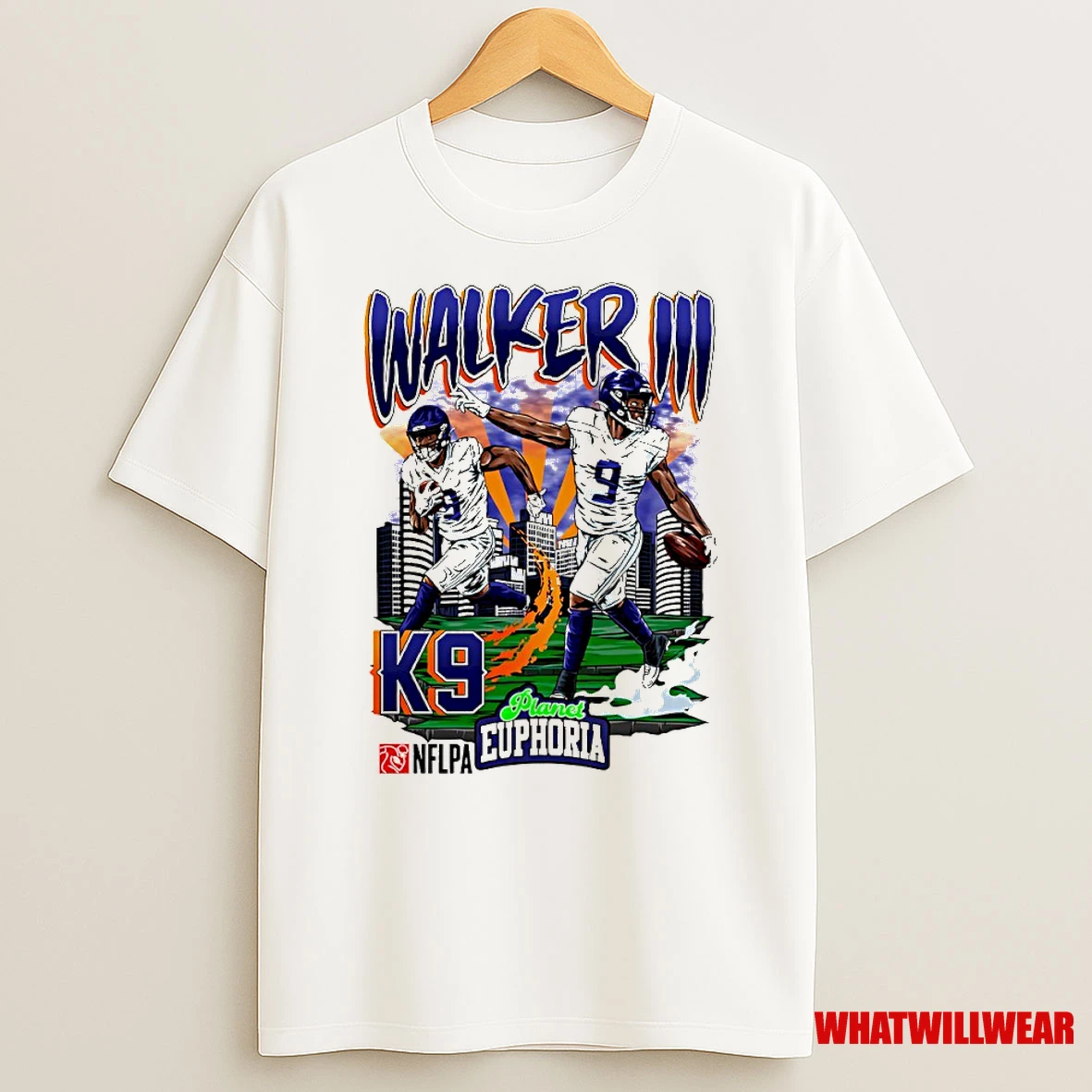 Kenneth Walker Iii 9 Seattle Seahawks Running Back Comic Shirts