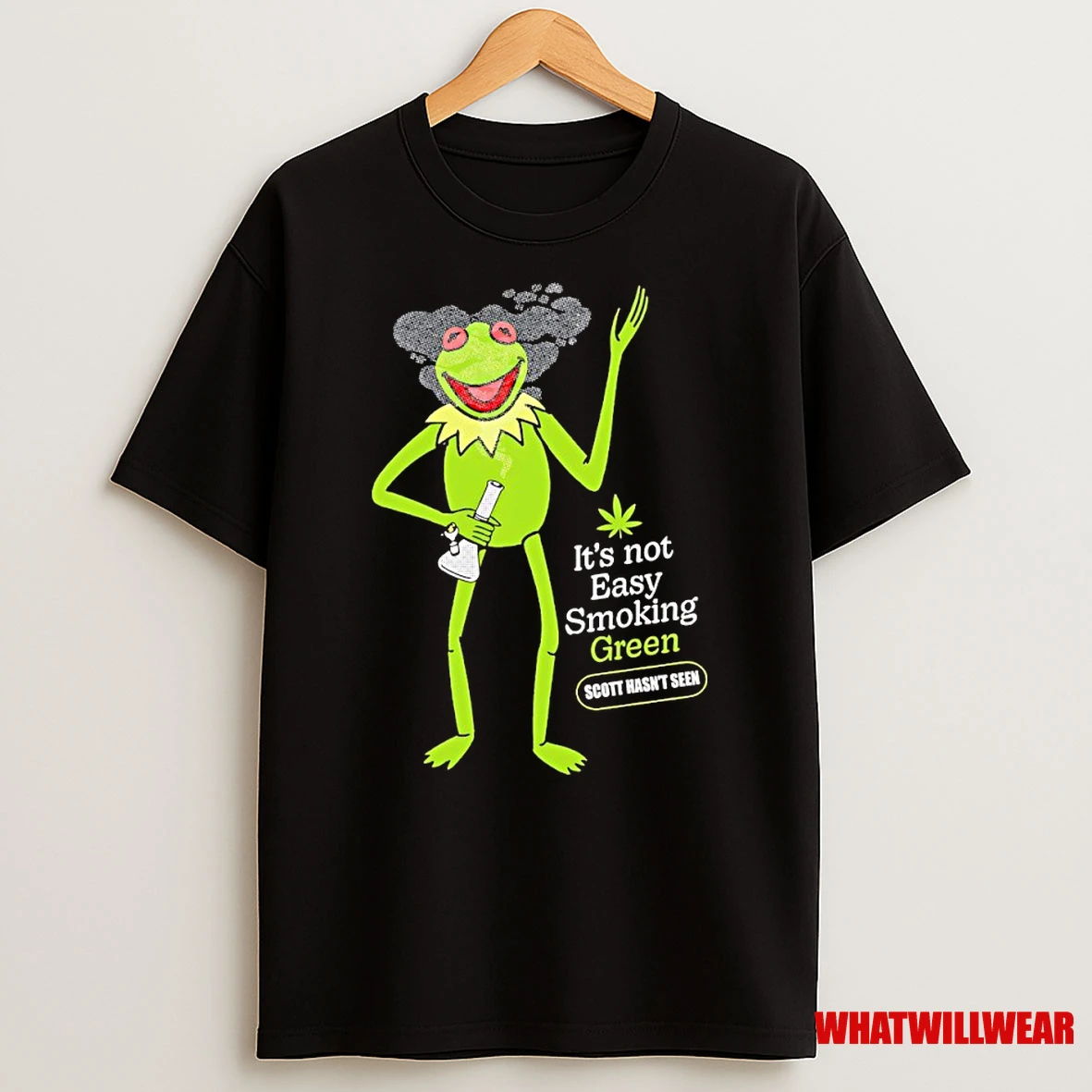 Kermit The Frog Its Not Easy Smoking Green Scott Hasnt Seen Shirts
