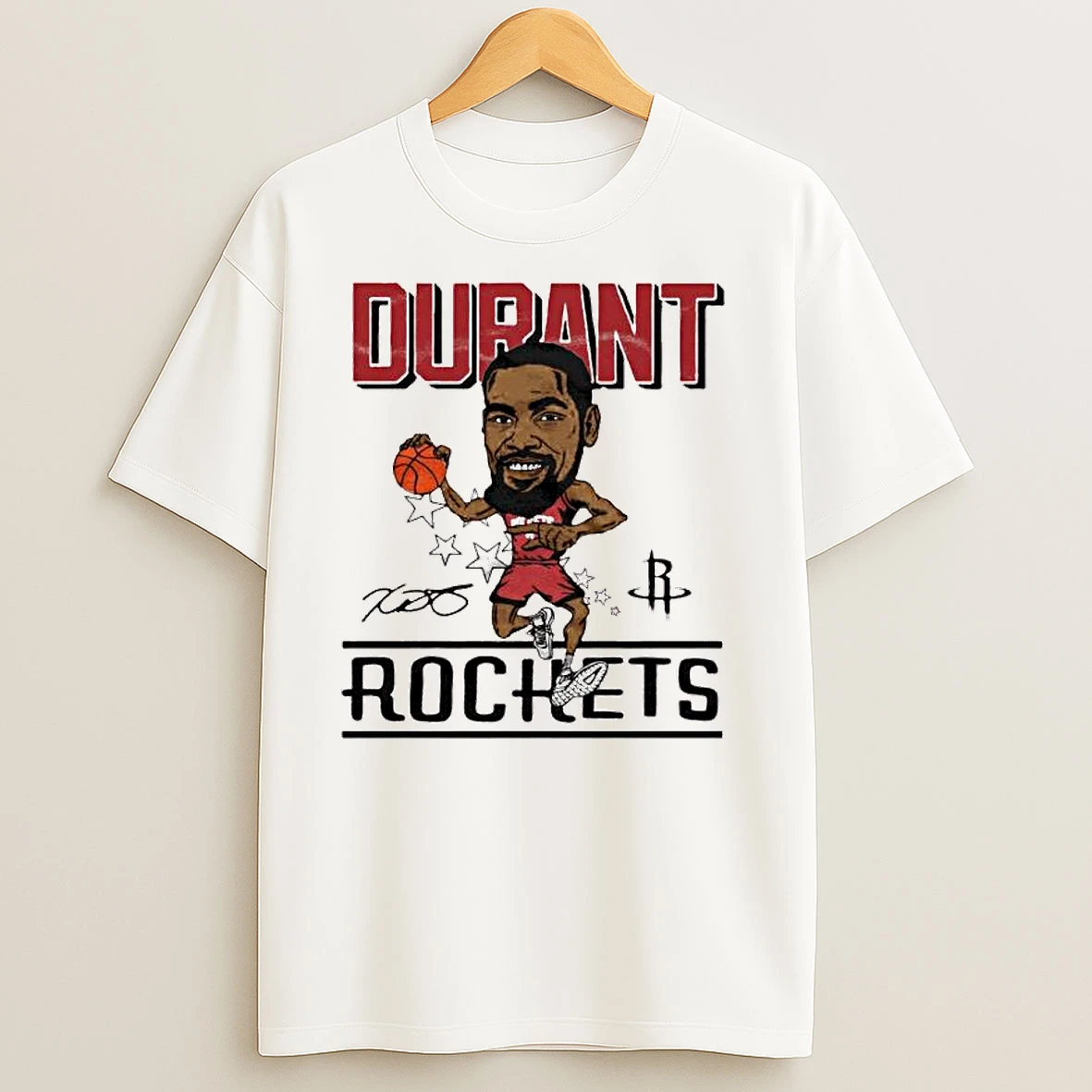 Kevin Durant Nba Houston Rockets Signature Ornaments T Shirts