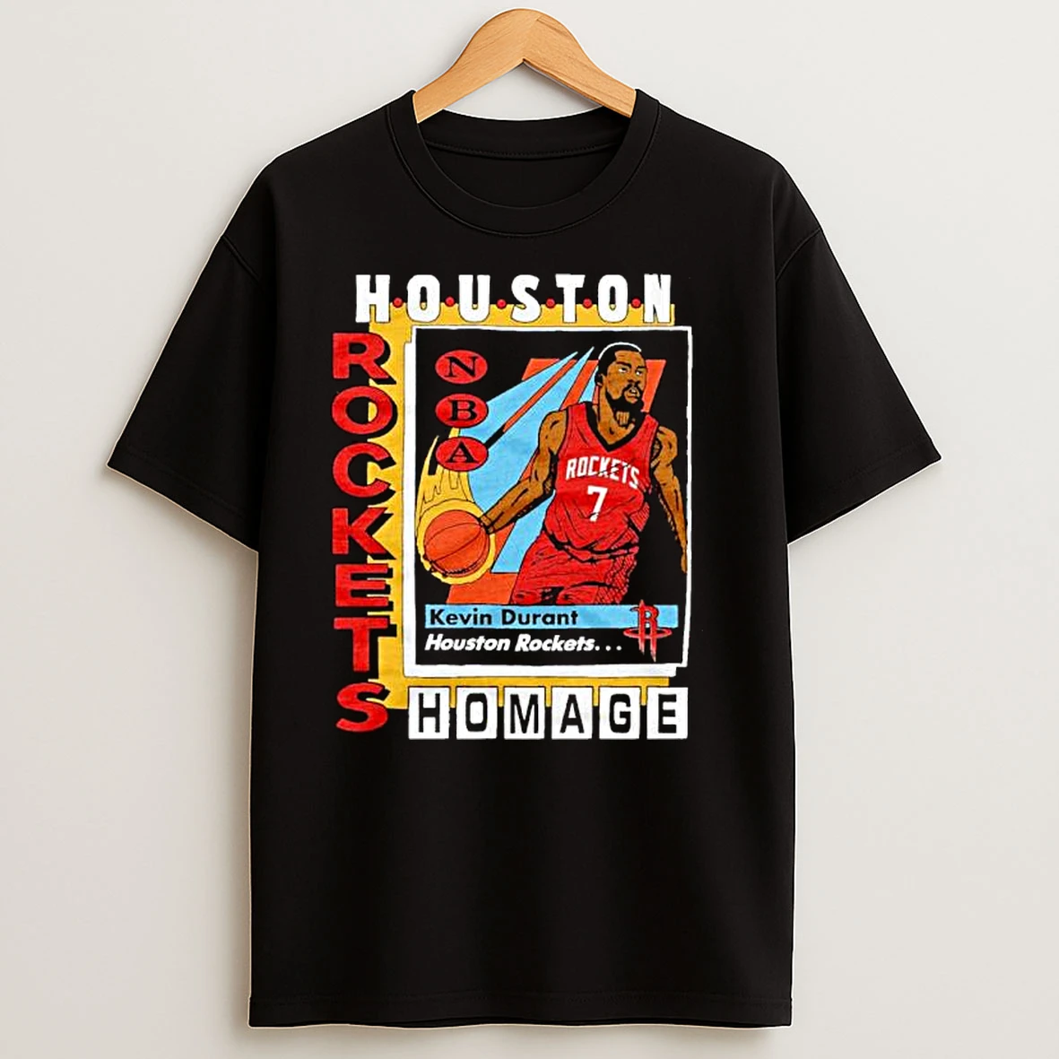 Kevin Durant Nba Houston Rockets Trading Card Ornaments T Shirts