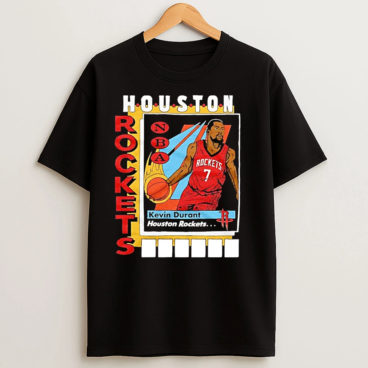 Kevin Durant Trading Card Houston Rockets T Shirts