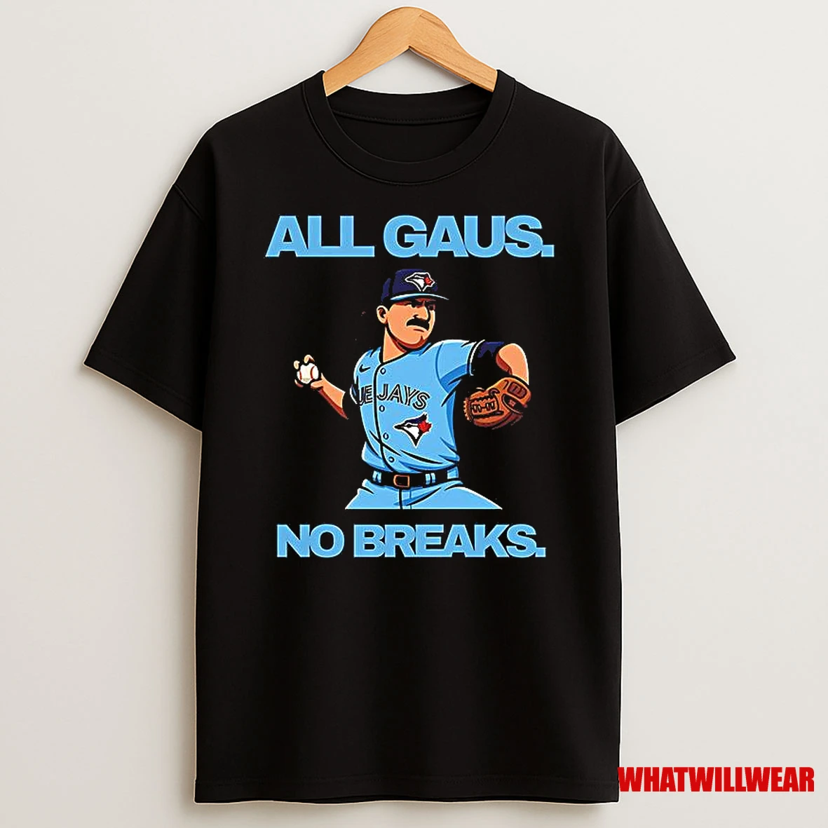 Kevin Gausman All Gaus No Brakes Toronto Blue Jays Caricature Shirts