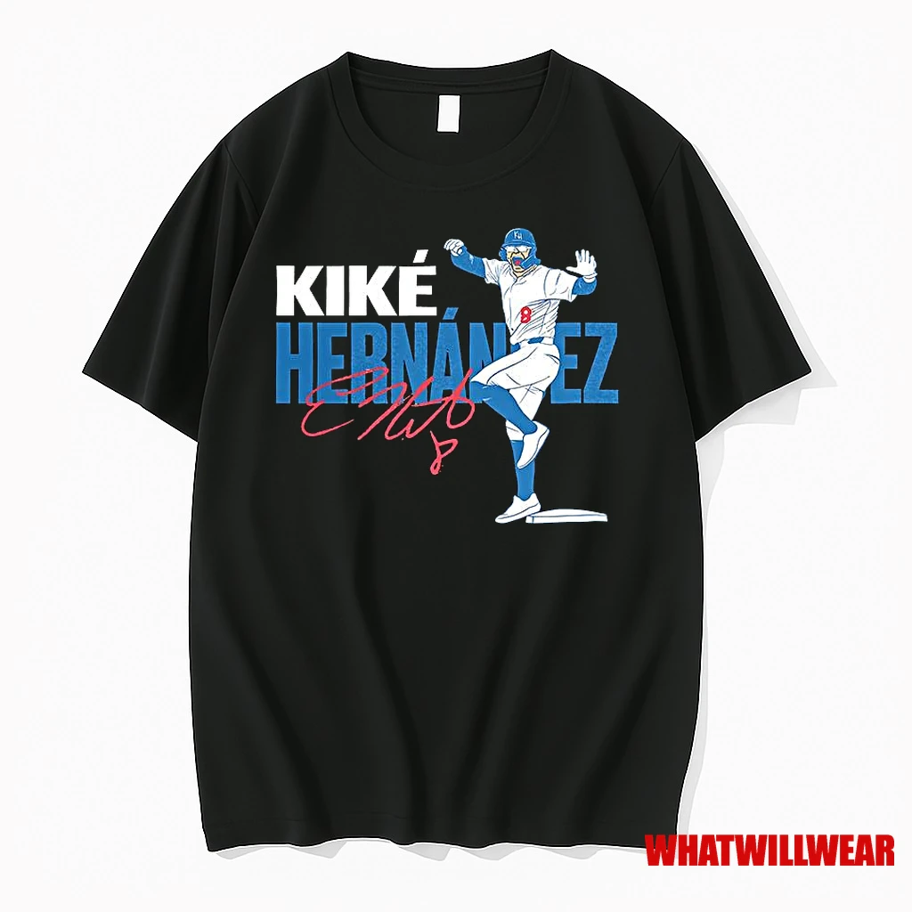Kike Hernandez Los Angeles Dodgers Mlb The Baseball Player Signature Shirts