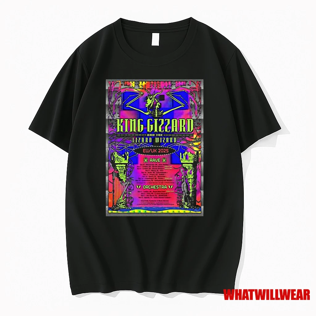 King Gizzard And The Lizard Wizard Eu Uk Tour 2025 Shirts