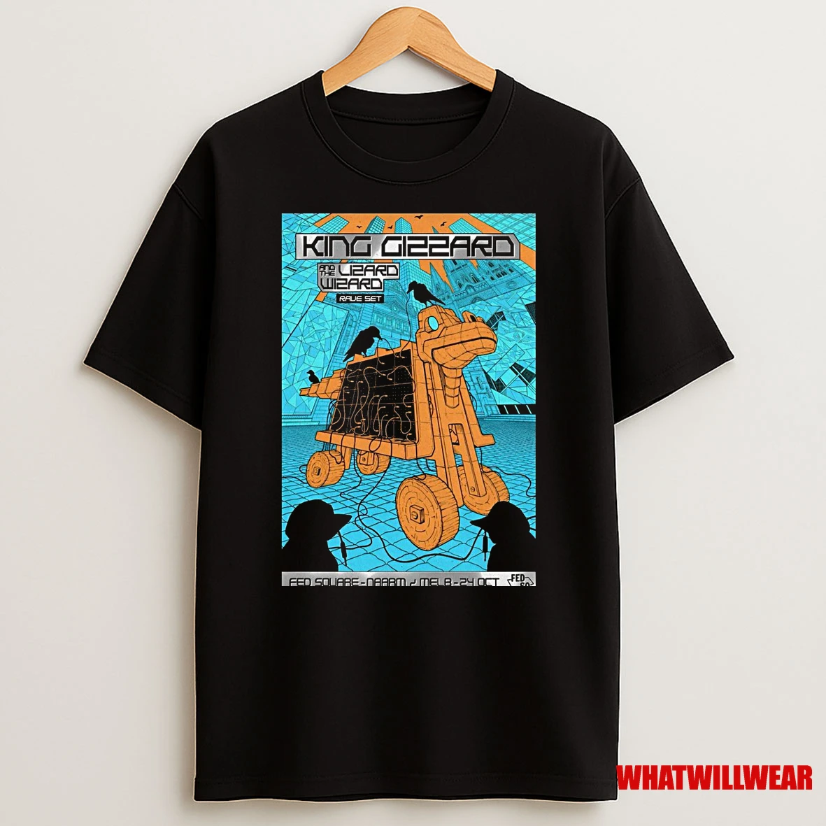 King Gizzard And The Lizard Wizard October 24 2025 Fed Square Main Stage In Melbourne Australia Shirts