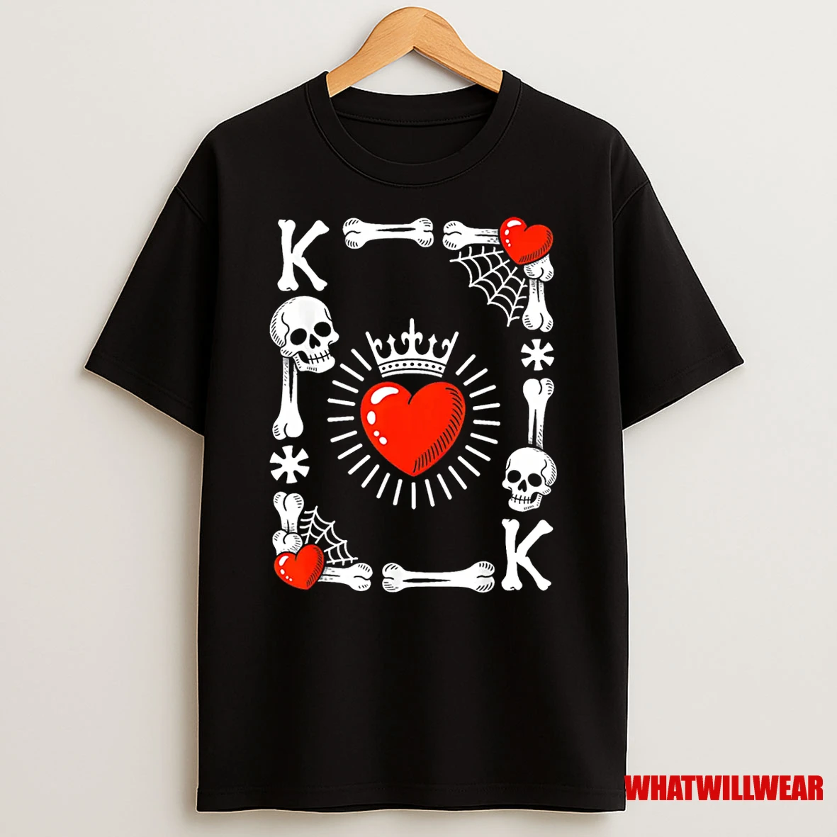 King Of Hearts Card Costume Funny Halloween King Of Hearts Shirts